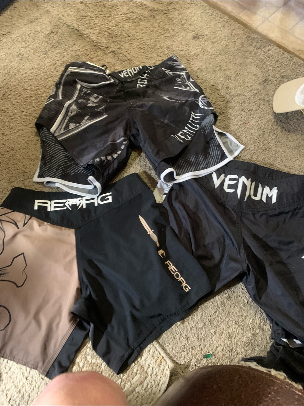 Venum Men’s Black MMA Ultimate Fighting Grappling Boxing shorts